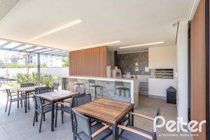 Apartamento à venda com 59m², 2 dormitórios, 1 suíte, 1 vaga, no bairro Jardim do Salso em Porto Alegre