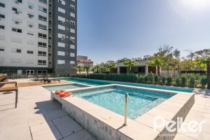 Apartamento à venda com 59m², 2 dormitórios, 1 suíte, 1 vaga, no bairro Jardim do Salso em Porto Alegre