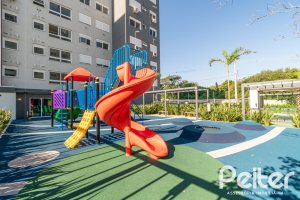 Apartamento à venda com 59m², 2 dormitórios, 1 suíte, 1 vaga, no bairro Jardim do Salso em Porto Alegre