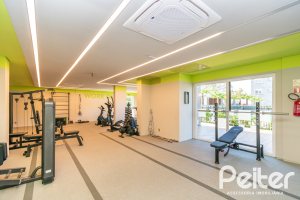 Apartamento à venda com 59m², 2 dormitórios, 1 suíte, 1 vaga, no bairro Jardim do Salso em Porto Alegre