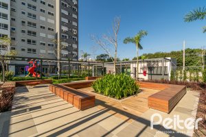 Apartamento à venda com 59m², 2 dormitórios, 1 suíte, 1 vaga, no bairro Jardim do Salso em Porto Alegre