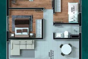 Apartamento à venda com 50m², 2 dormitórios, 1 vaga, no bairro Tristeza em Porto Alegre