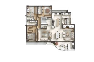Apartamento à venda com 197m², 4 dormitórios, 4 suítes, 3 vagas, no bairro Cristal em Porto Alegre