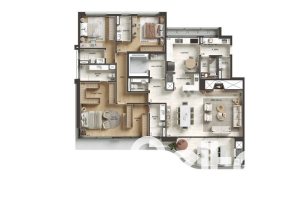 Apartamento à venda com 197m², 4 dormitórios, 4 suítes, 3 vagas, no bairro Cristal em Porto Alegre