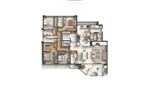 Apartamento à venda com 197m², 4 dormitórios, 4 suítes, 3 vagas, no bairro Cristal em Porto Alegre
