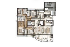 Apartamento à venda com 254m², 4 dormitórios, 4 suítes, 4 vagas, no bairro Cristal em Porto Alegre