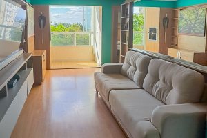 Apartamento à venda com 44m², 2 dormitórios, 1 vaga, no bairro Parque Santa Fé em Porto Alegre