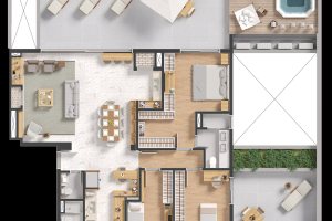 Apartamento à venda com 232m², 3 dormitórios, 1 suíte, 2 vagas, no bairro Tristeza em Porto Alegre